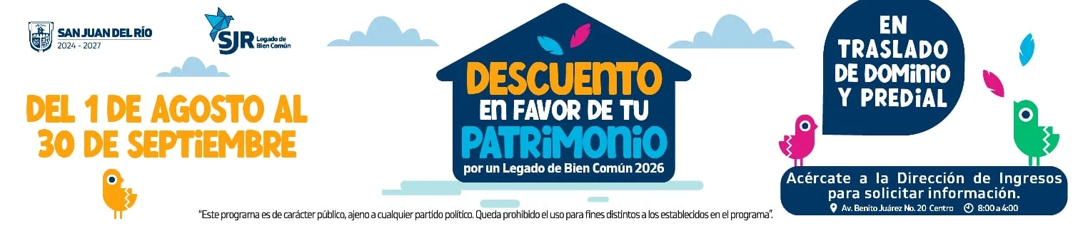 Banner municipio descuento traslado de dominio