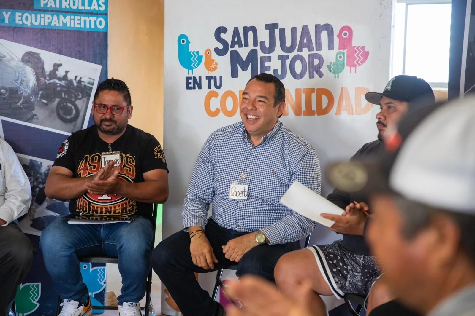Trabajo "mata grilla"; Roberto Cabrera intensifica contacto social en SJR
