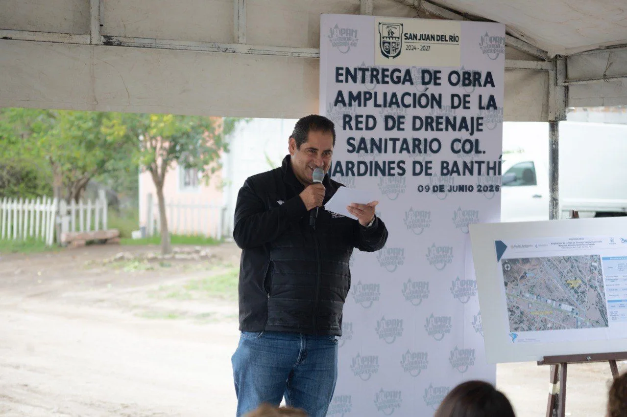 Más de 245 habitantes de Jardines de Banthí ya cuentan con drenaje sanitario; gracias a la JAPAM y CONAGUA