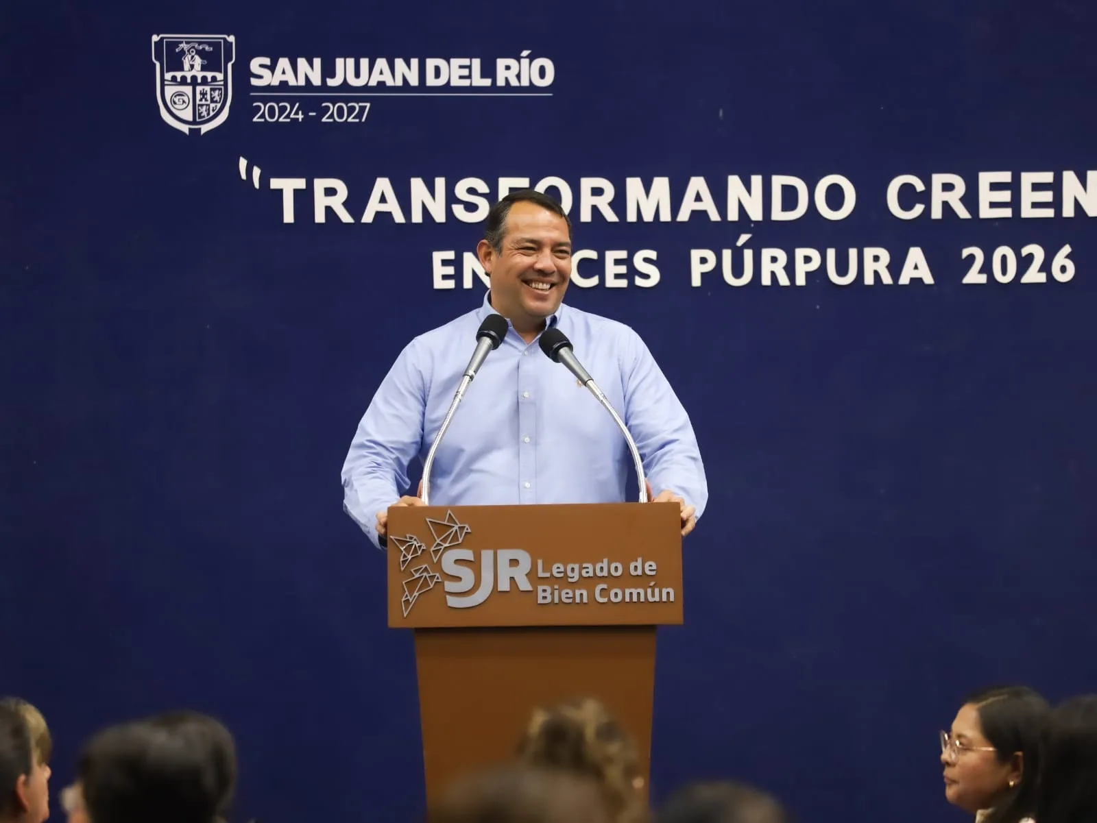 Roberto Cabrera encabeza el primer aniversario de Enlaces Púrpura que ha brindado más de 14 mil atenciones a mujeres.