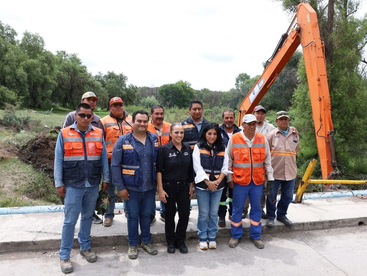 Gobierno Estatal y Municipal realizan labores de limpieza en río San Juan; para prevenir contingencias.