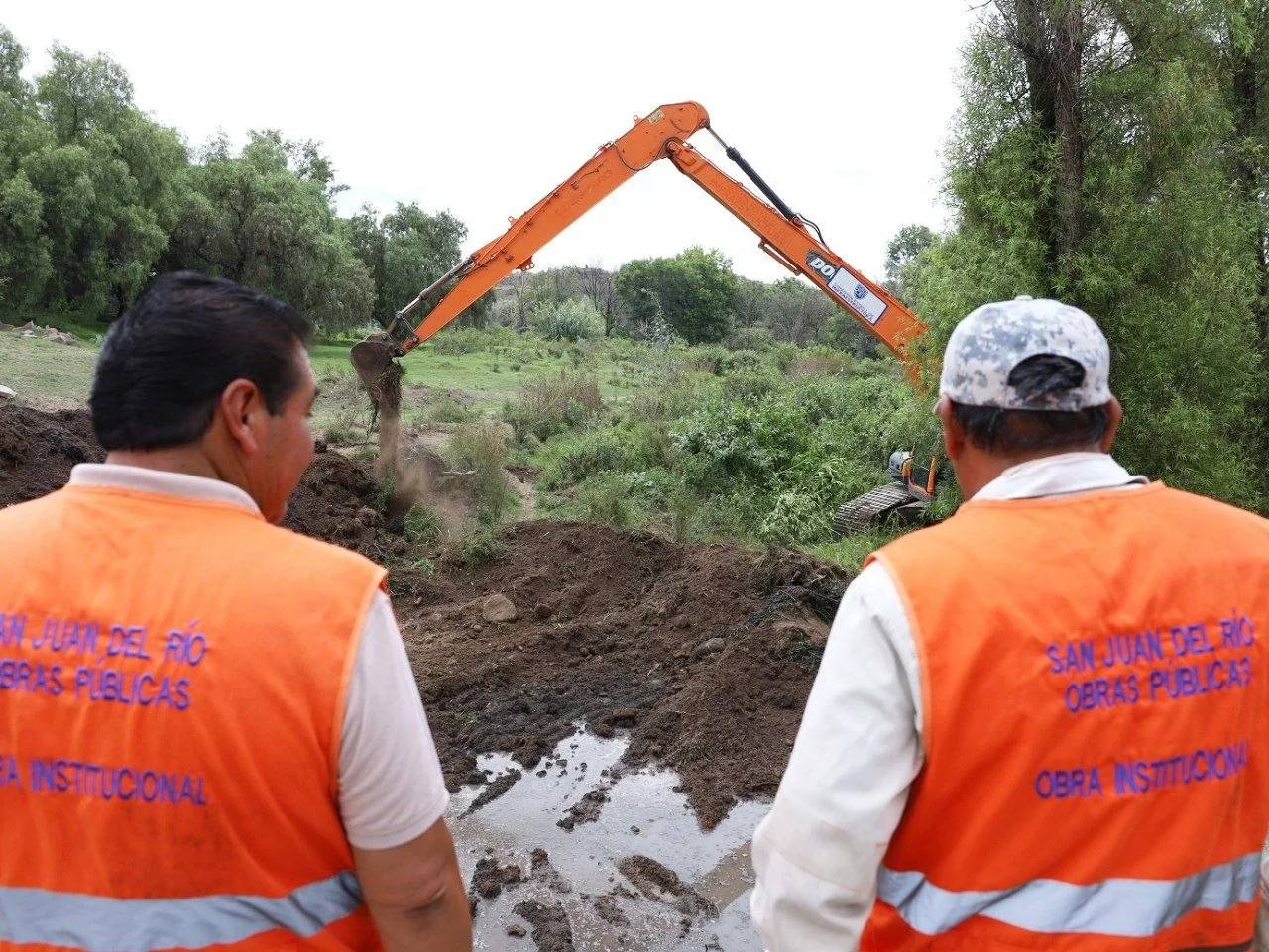 Gobierno Estatal y Municipal realizan labores de limpieza en río San Juan; para prevenir contingencias.