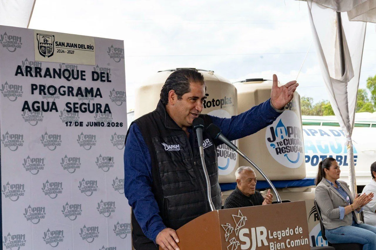 Programa "Agua Segura" fortalecerá almacenamiento de Agua en SJR: Toño Pérez