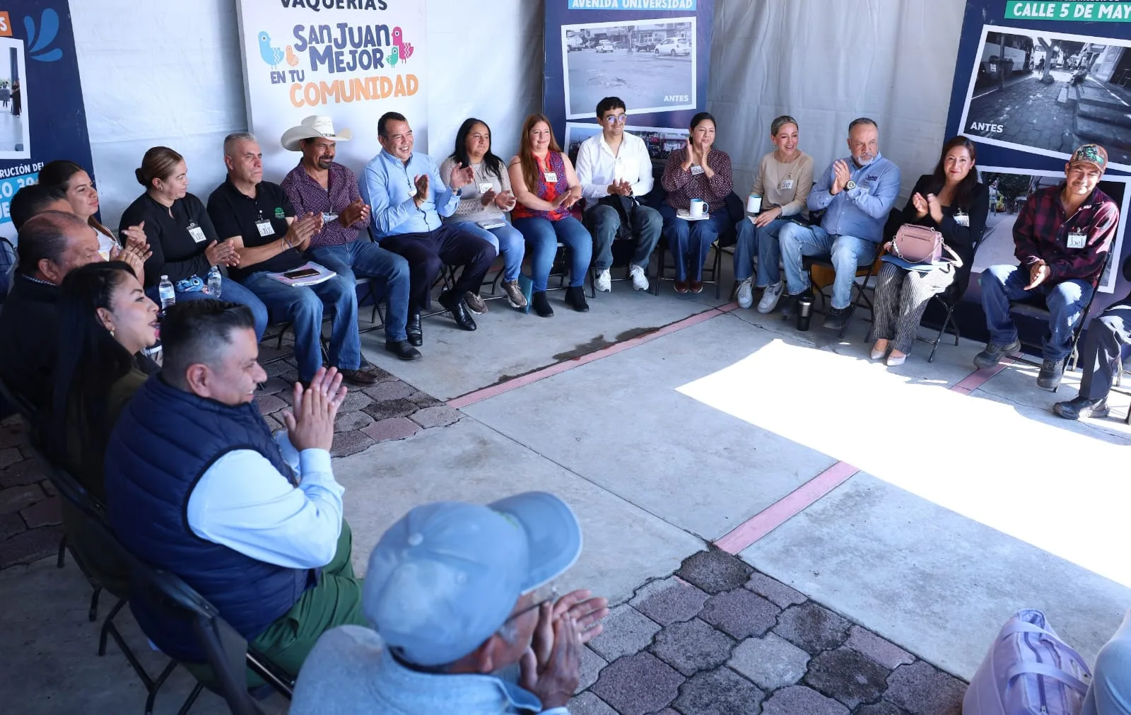 Gobierno Municipal de San Juan del Río atiende a ciudadanos con el Programa “Lunes en Laguna de Vaquerías”.
