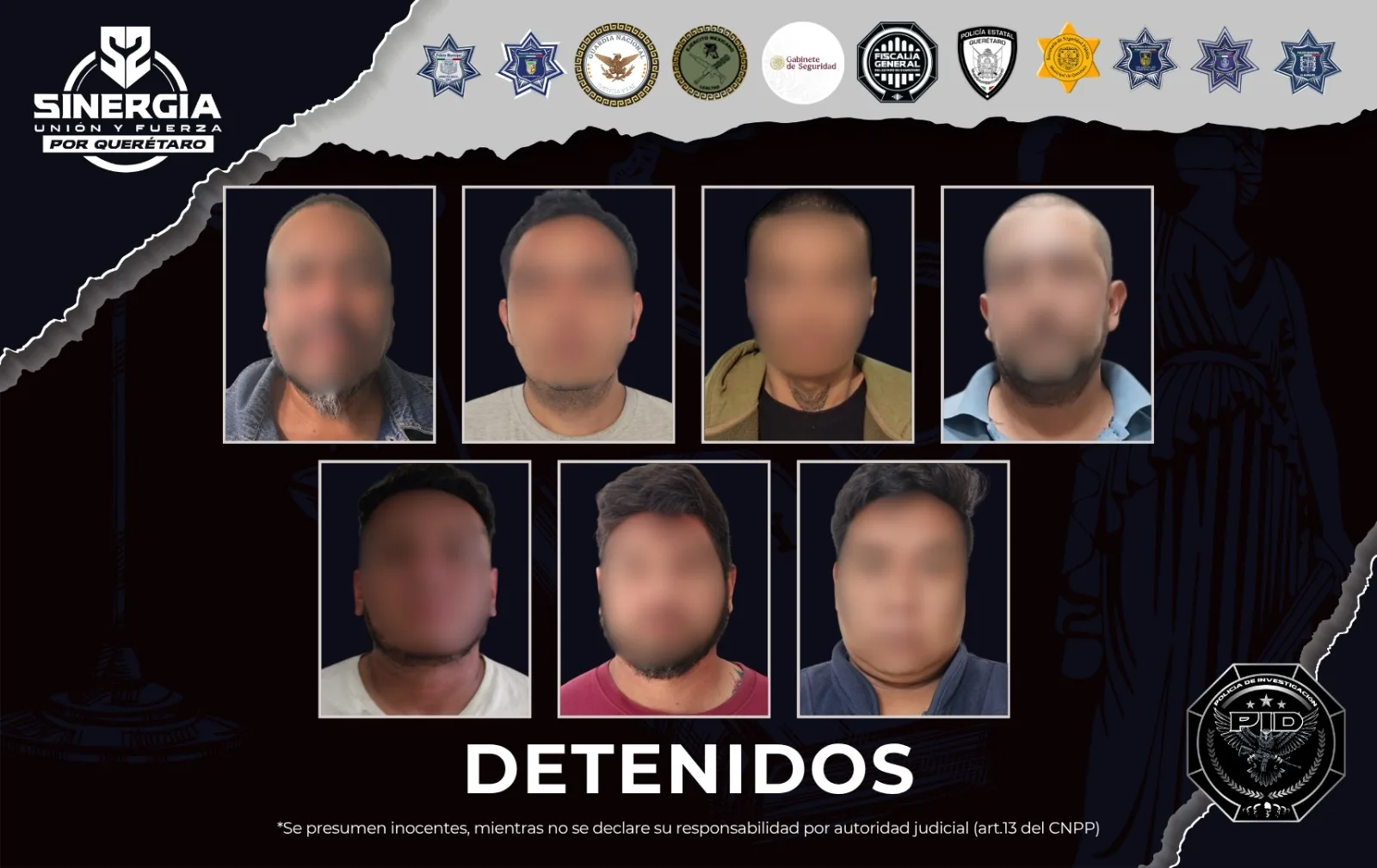 Redada en SJR y otros municipios deja  7 detenidos; hay droga y armas decomisadas.