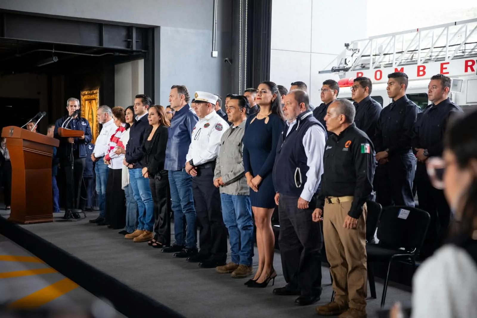 Gobernador Kuri conmemoró; Día Nacional del Bombero, en SJR