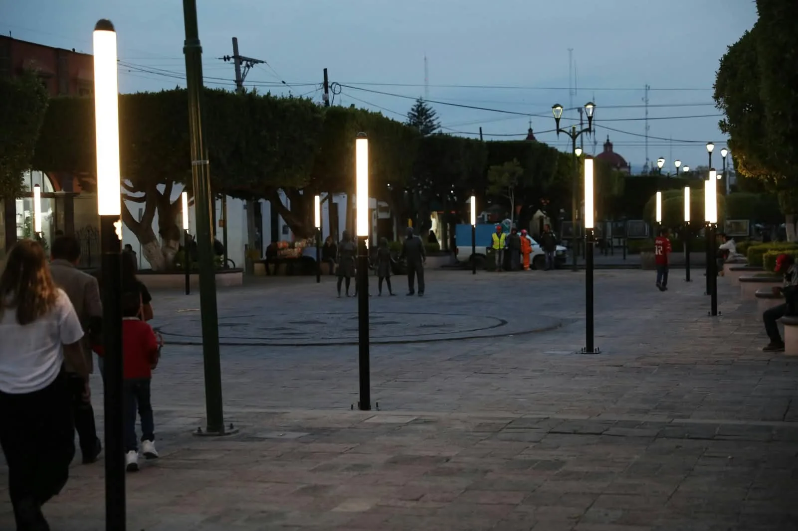 Reforzó Gobierno Municipal alumbrado y seguridad en Centro Histórico de SJR; inversión de 750 mil pesos.
