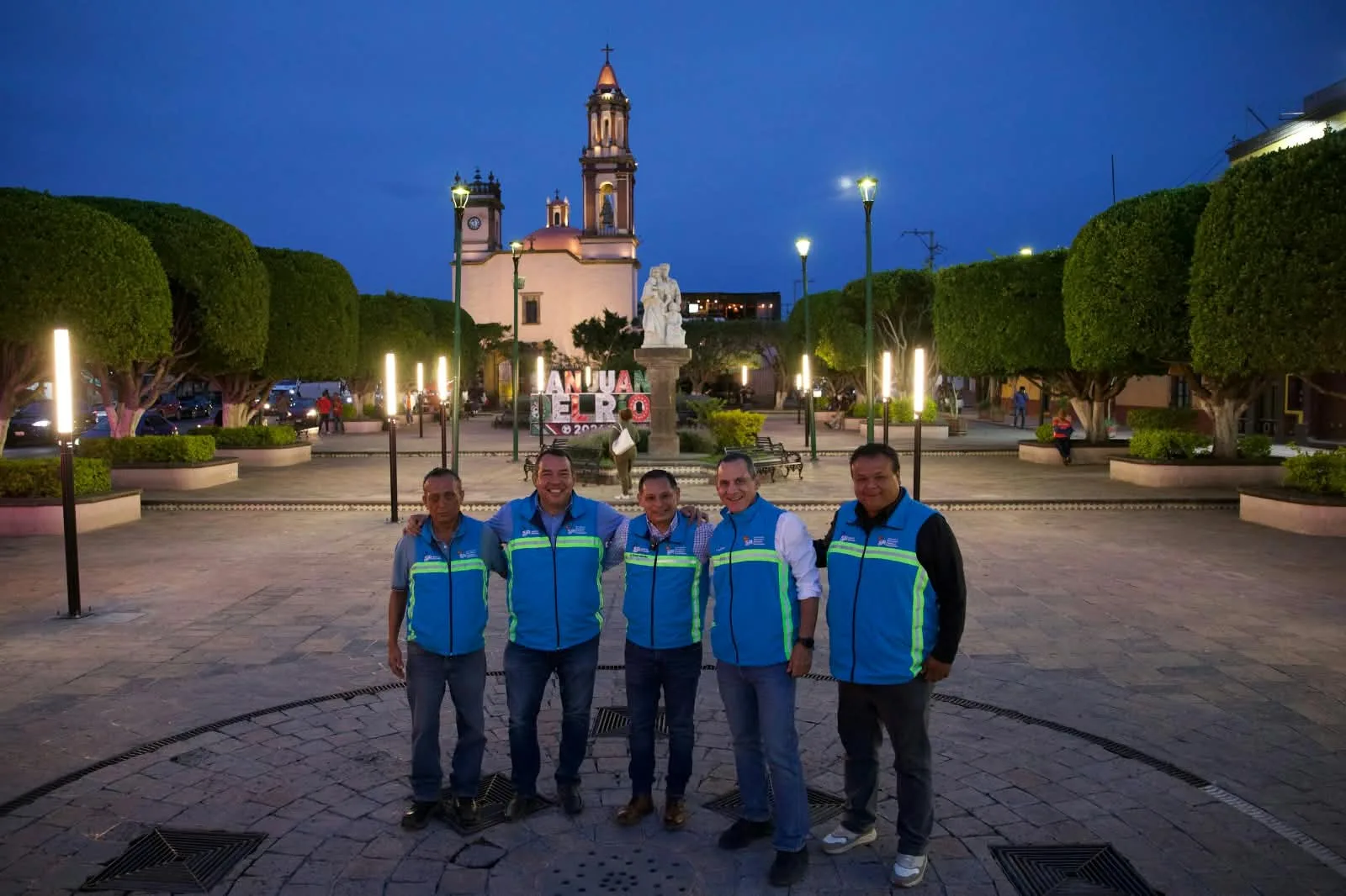 Reforzó Gobierno Municipal alumbrado y seguridad en Centro Histórico de SJR; inversión de 750 mil pesos.