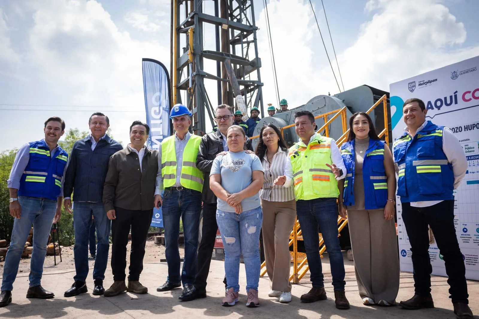 Supervisa Gobernador Kuri obra hidráulica en Los Cues.