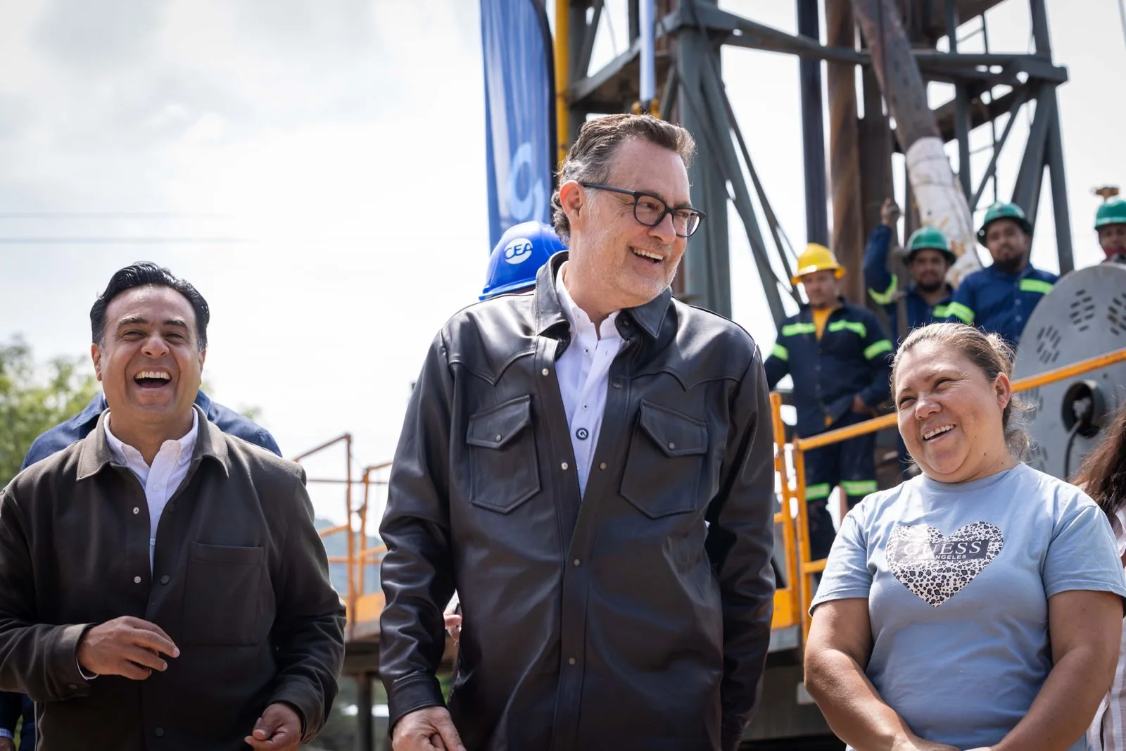 Supervisa Gobernador Kuri obra hidráulica en Los Cues.