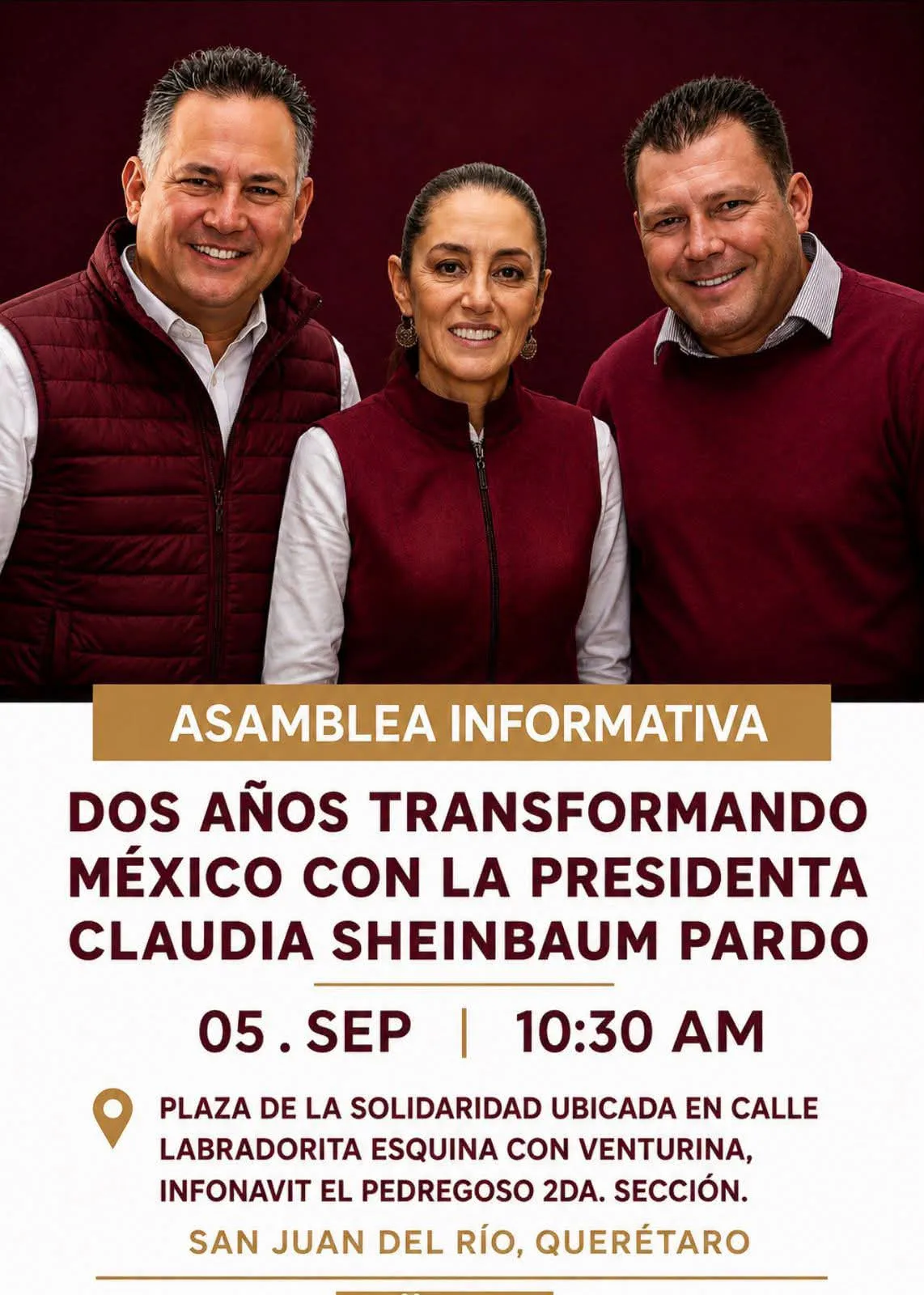 Importante y Simbólica Asamblea Informativa de Morena; el próximo sábado en SJR.