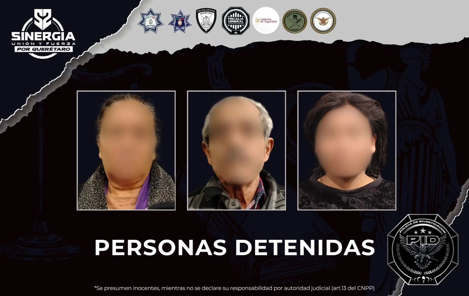 Redadas en Ezequiel Montes y San Joaquín; dejan 3 detenidos y cerca de 700 dosis de narcótico aseguradas