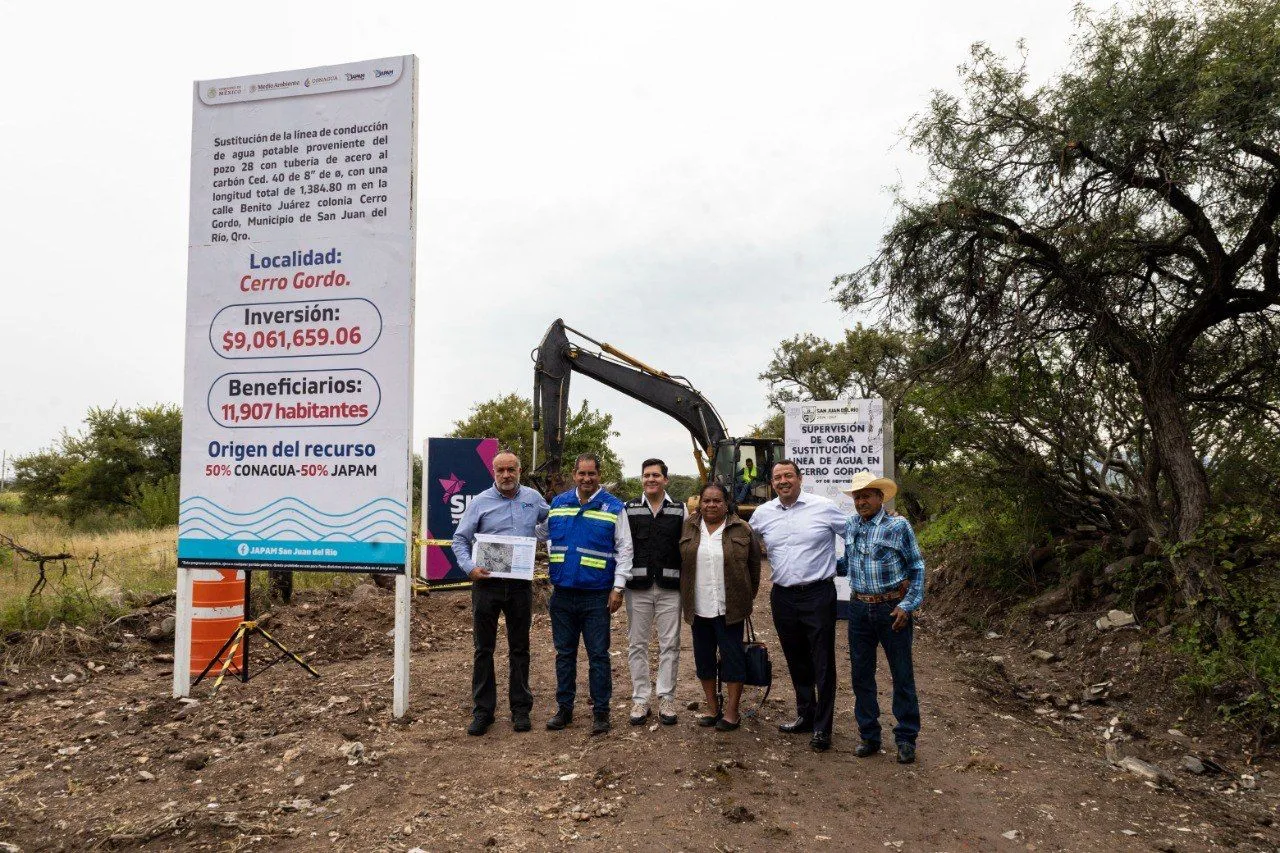 JAPAM y CONAGUA supervisan obras hidráulicas por más de 29 millones de pesos en Cerro Gordo y Solares Banthí.