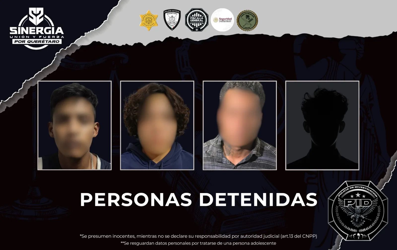 Capturan en la Capital Queretana a 4 personas por narcomenudeo; hay dos inmuebles asegurados.