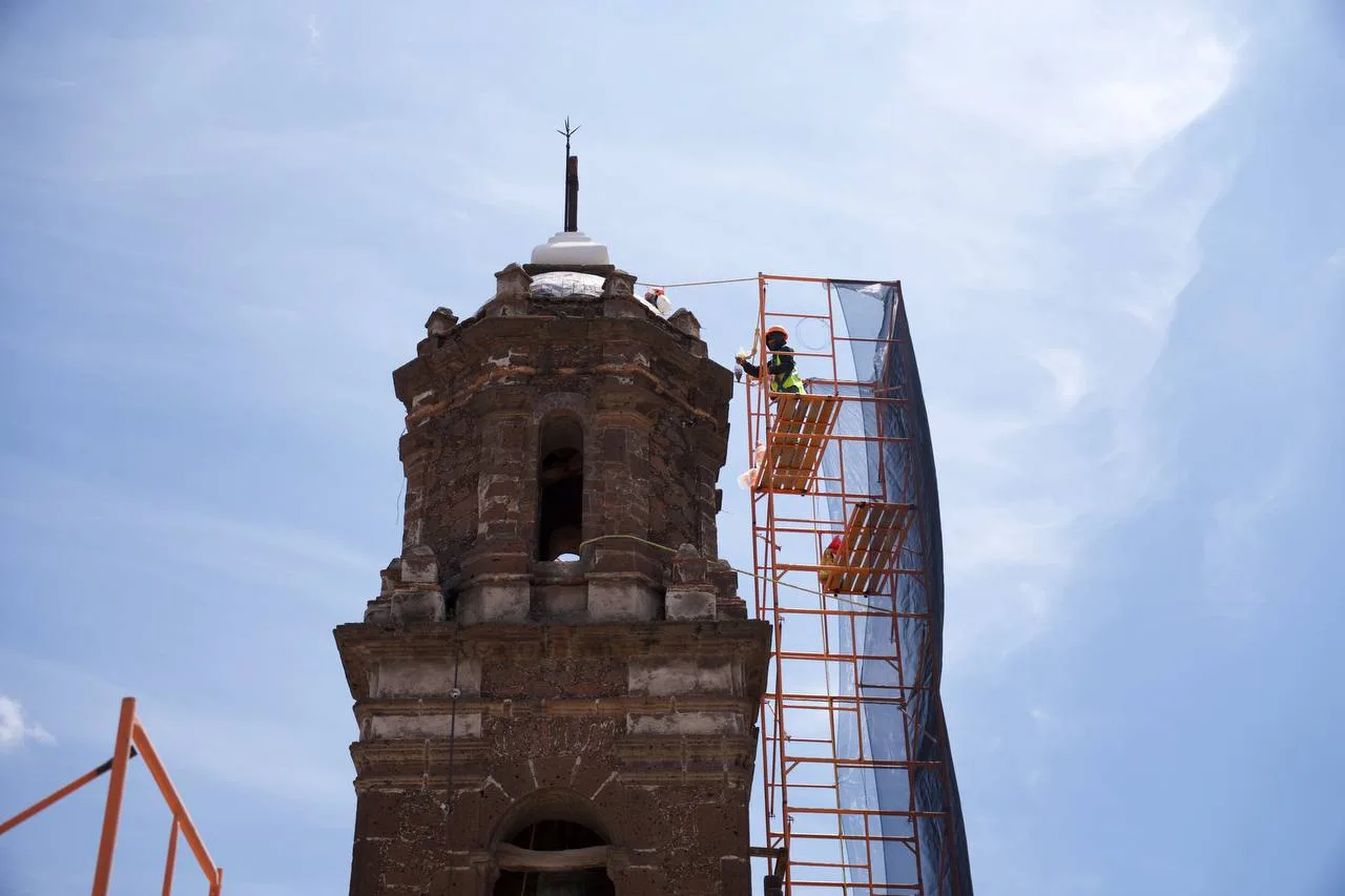 Supervisa Roberto Cabrera la rehabilitación del Templo de San Juan de Dios y Capilla de Jesusito de la Portería.
