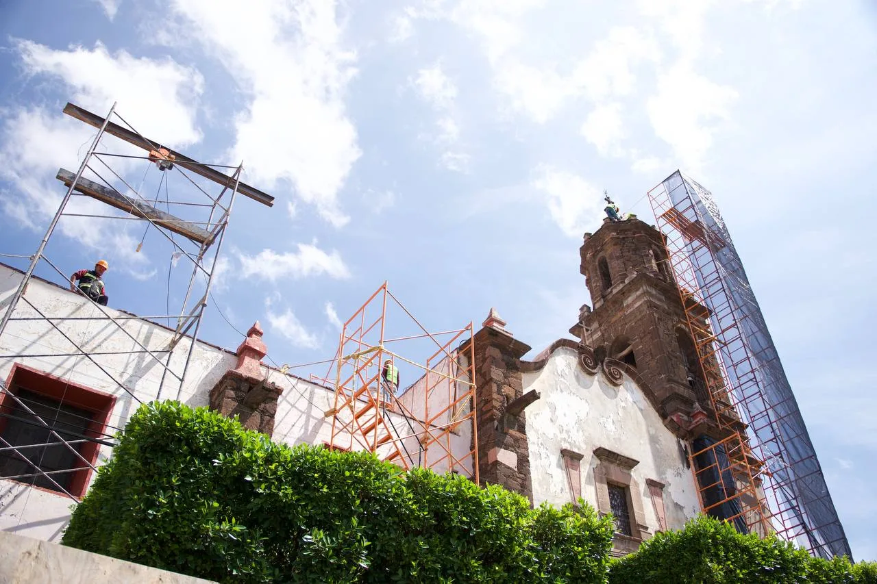 Supervisa Roberto Cabrera la rehabilitación del Templo de San Juan de Dios y Capilla de Jesusito de la Portería.