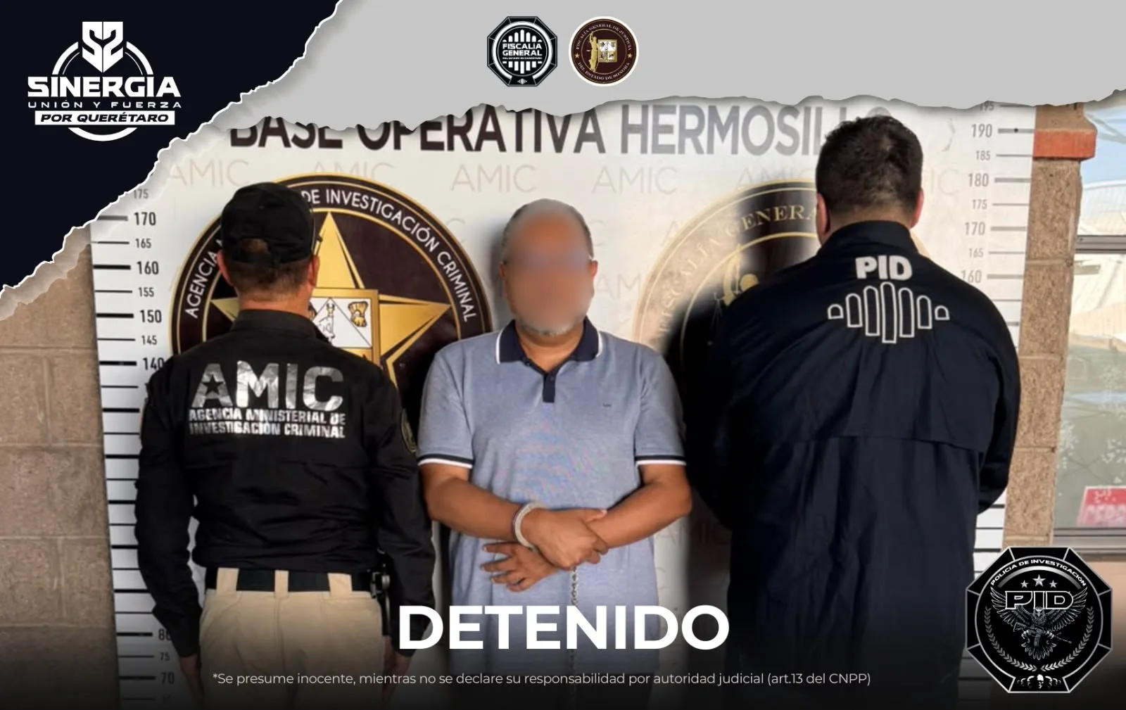 Abusó de una mujer en Querétaro; fue ubicado y detenido en Sonora.