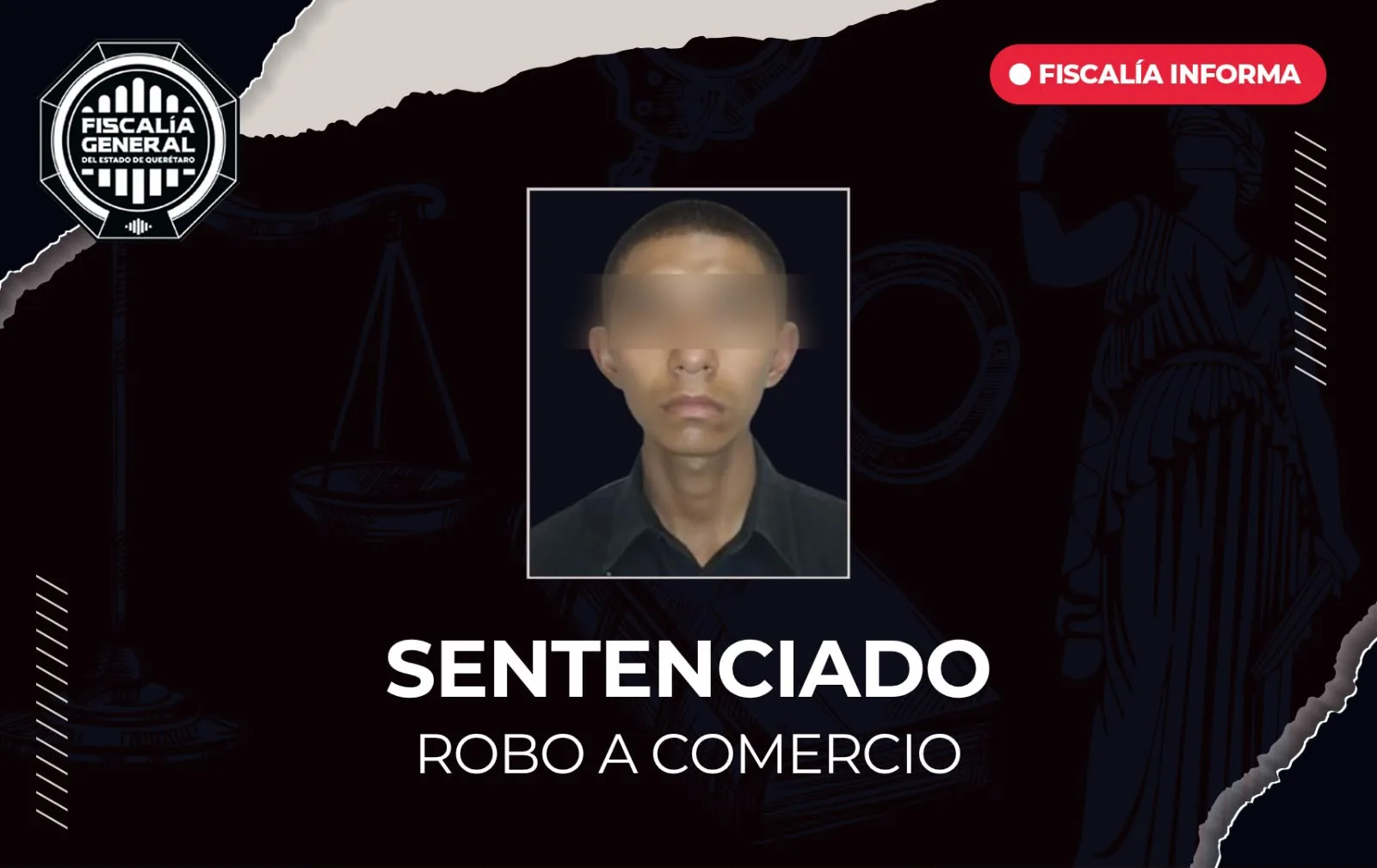 Terminó en la cárcel tras amenazar con arma de fuego a una menor de edad y robar establecimiento comercial.