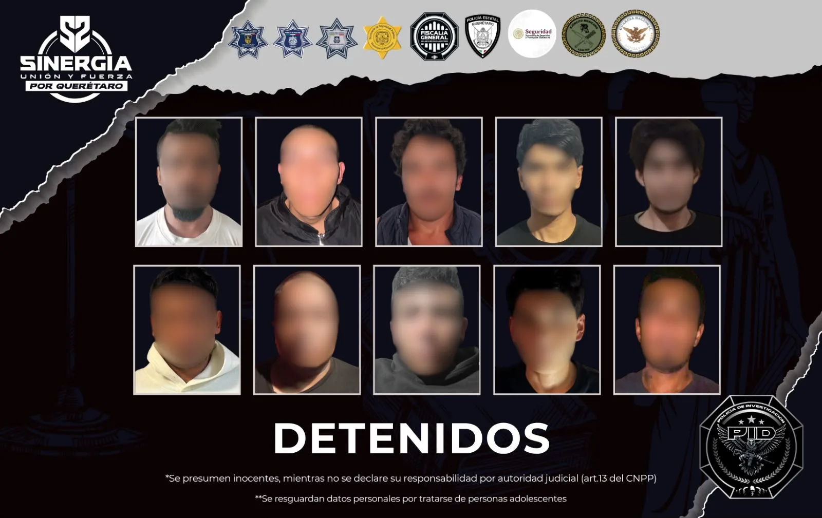 Nuevos cateos en cuatro municipios; hay 10 detenidos, armas, narcótico y vehículos recuperados.
