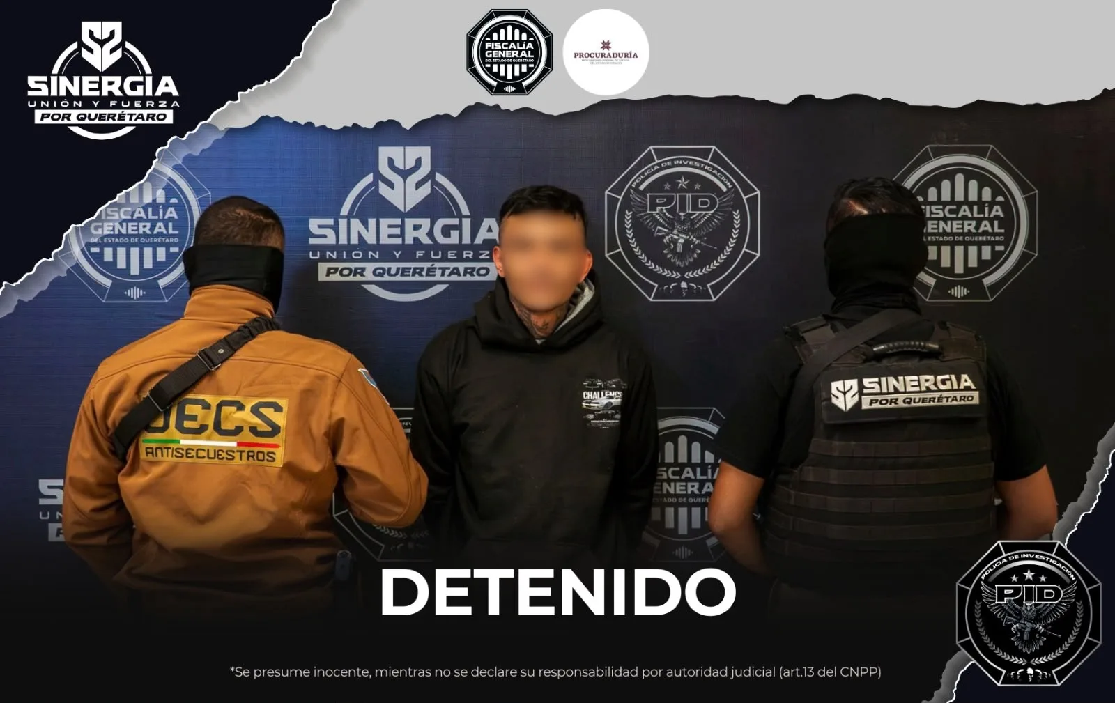 Detienen a “El Tripa” en Querétaro; por secuestro agravado cometido en Hidalgo