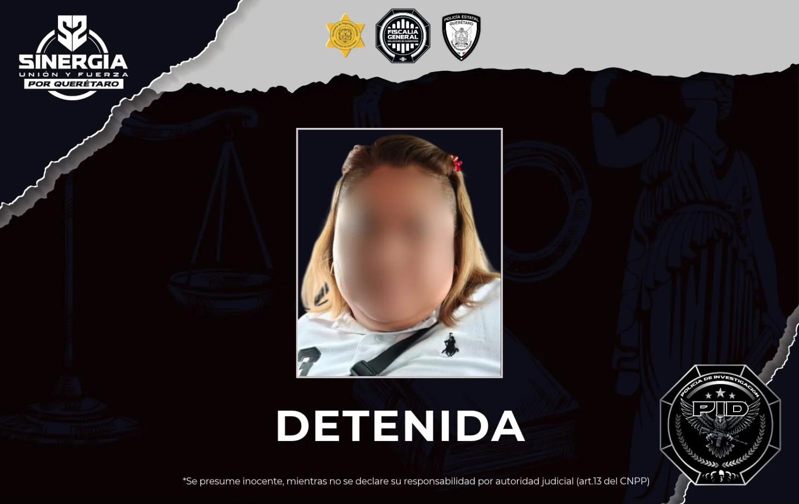 Mujer extorsionadora conocida como "La Eléctrica" es detenida en Querétaro; hay 10 vehículos asegurados.