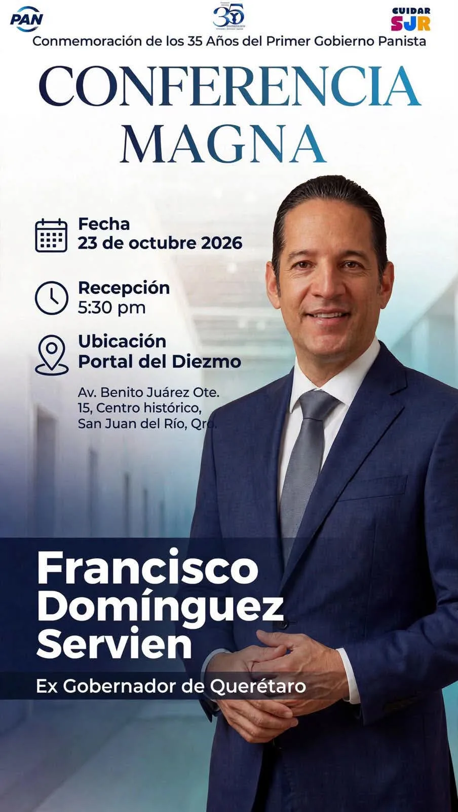 ¡Agarrense! Pancho Domínguez dará "conferencia magna" en SJR.