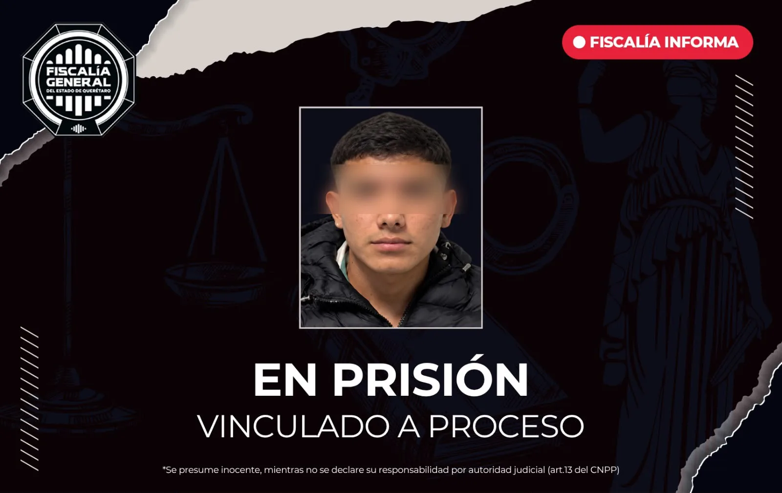 Terminó en prisión por robo a casa habitación cometido en Pedro Escobedo.