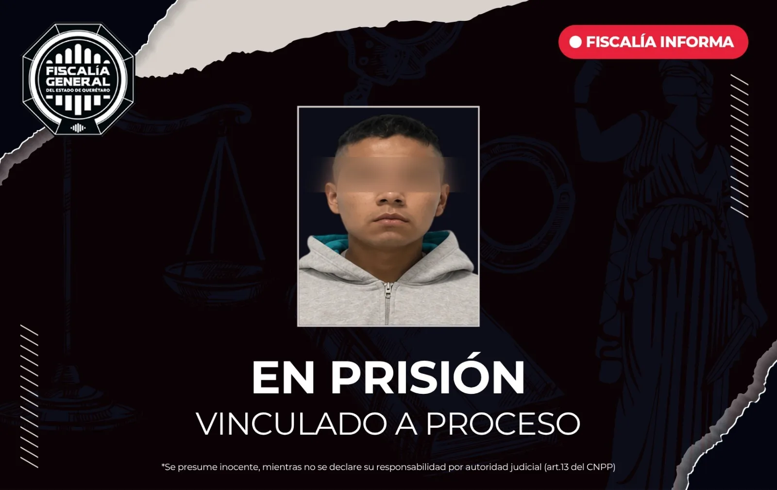 Forzó cerradura para robar efectivo de un  comercio en Tequisquiapan; pero lo atraparon.