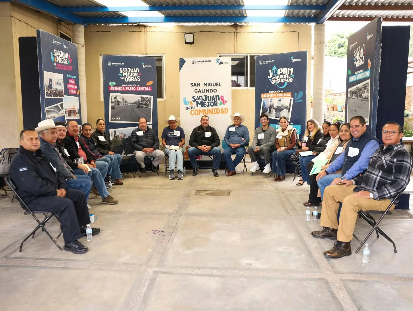 Municipio lleva trabajo y cercanía con la ciudadanía durante jornadas en San Miguel Galindo, Puerta de Palmillas y Barrio de La Concepción.