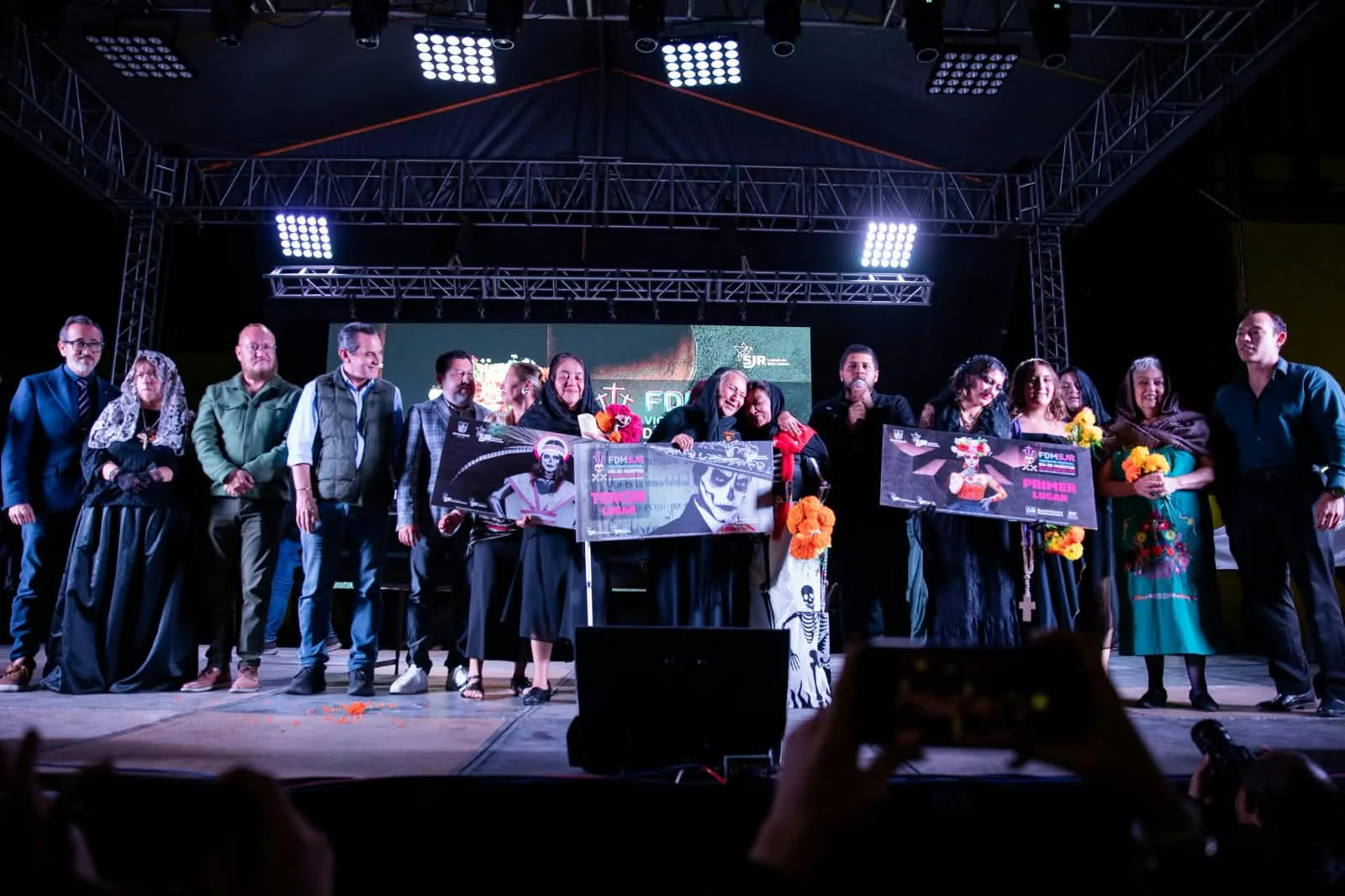 Karla Patricia Alvarado Arceo; primer lugar en el Concurso Nacional de Plañideras, dentro Festival de Día de Muertos 2026 en SJR.