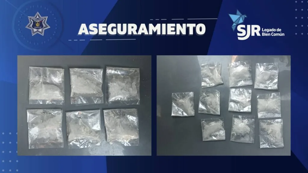 Detienen a 5 en El Pedregal; portaban importante dosis de Cristal.