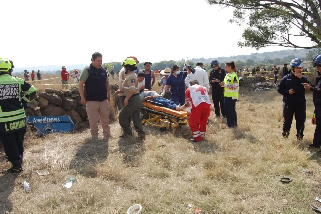 Consternación en Querétaro ante el brutal accidente; ocurrido hoy en Amealco.
