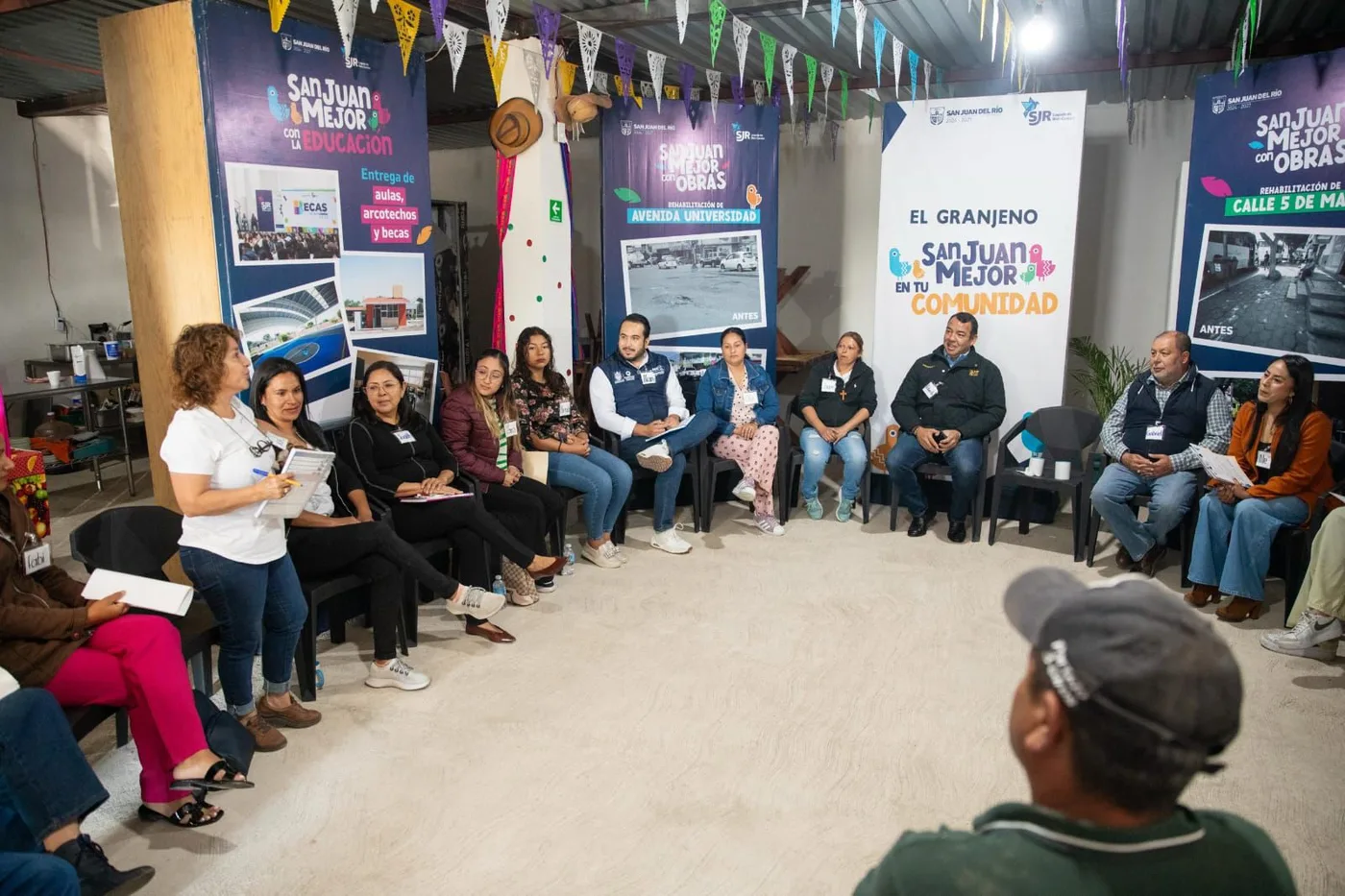 Con diálogo y una jornada de labores del Programa “Miércoles en El Granjeno”, Gobierno Municipal beneficia a sanjuanenses