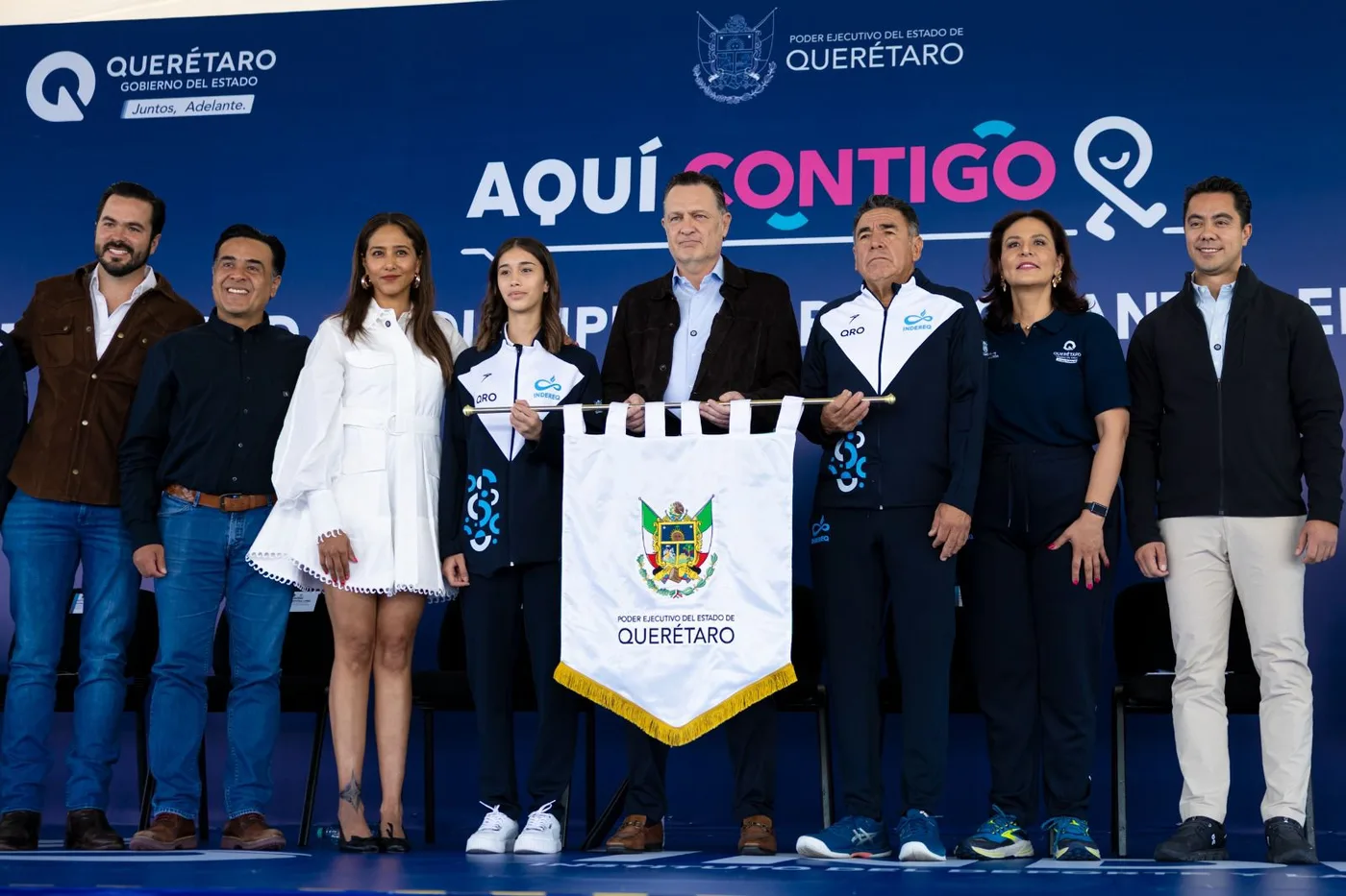 Abandera Gobernador Kuri a delegación queretana rumbo a la Olimpiada Nacional CONADE 2026