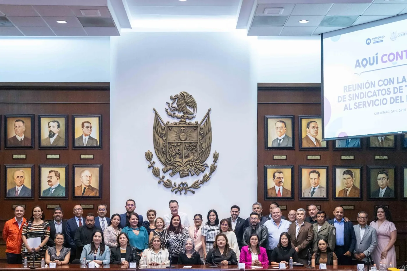 Gobernador refuerza alianza con sindicatos federales para el bienestar laboral en Querétaro.