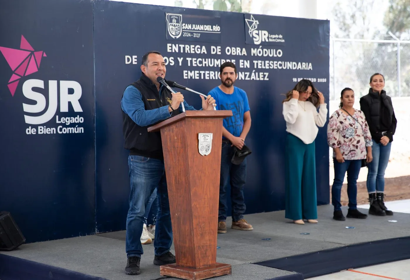 Inversión histórica de 18 MDP; en planteles educativos, durante el 2025 en SJR