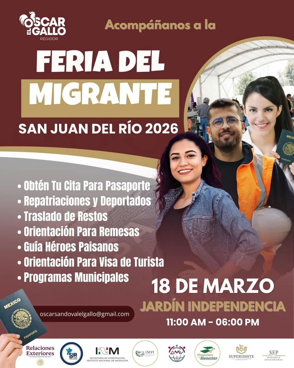 Mas de 3 mil Queretanos deportados de EU durante el 2025; 361 originarios de SJR: Gallo Sandoval.