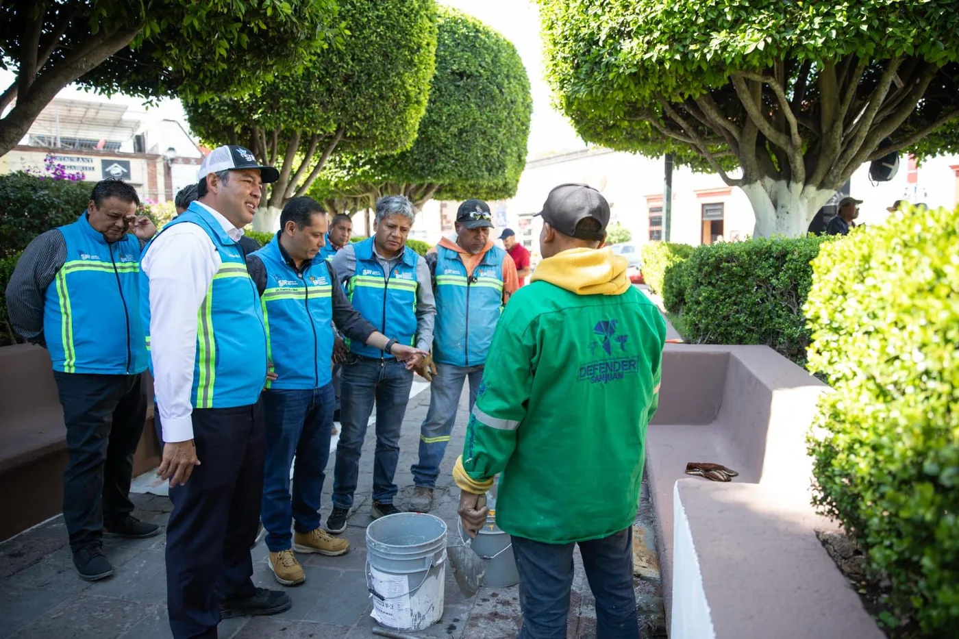 Roberto Cabrera supervisa rehabilitación de la Tota Carbajal y mejora de la imagen del Jardín Fundadores y Parque Las Garzas