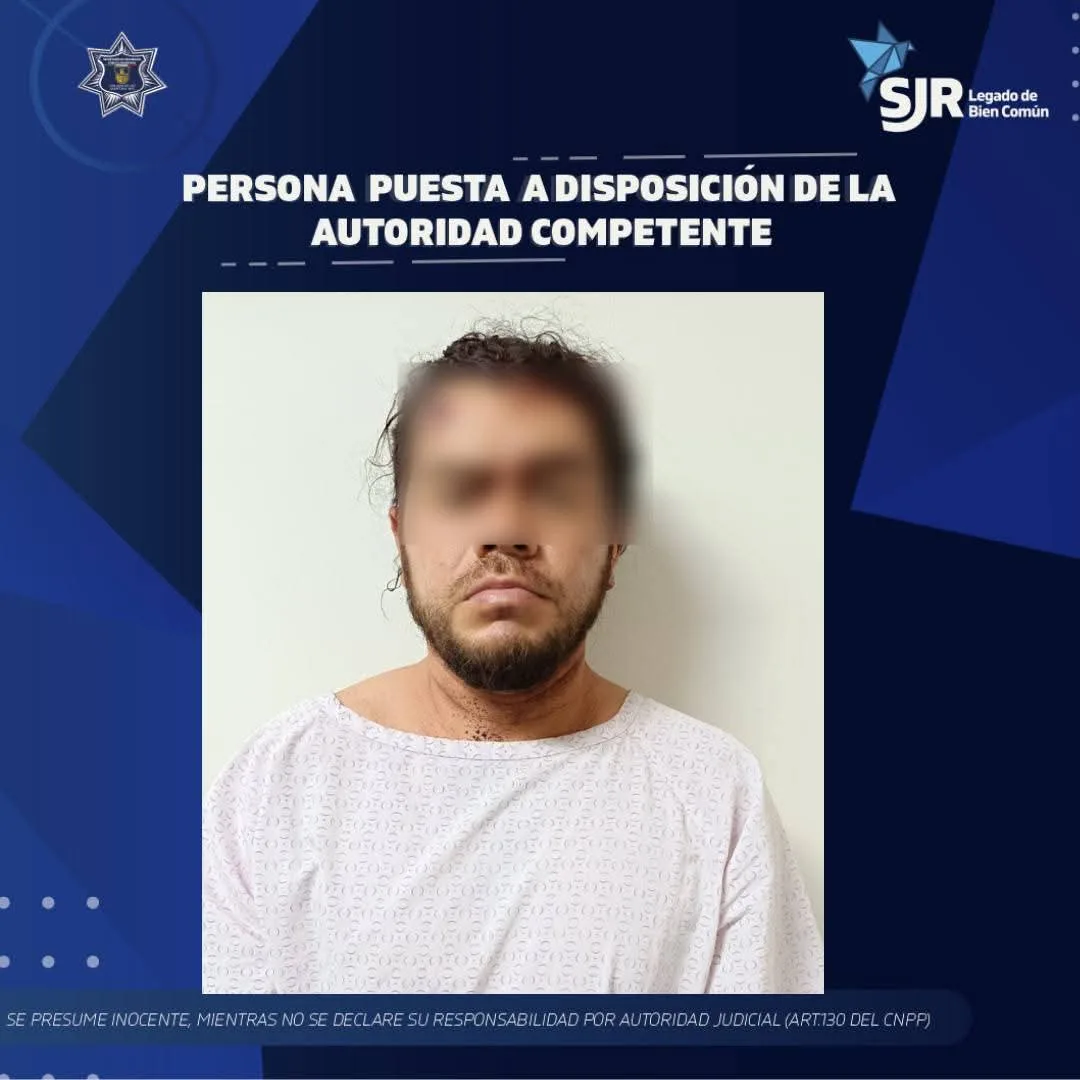 Presentan al esposo que arrebató la vida de un presunto acosador; en Santa Cruz Nieto.