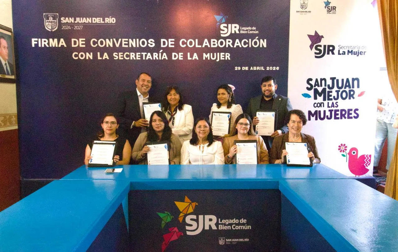 Secretaría de la Mujer en SJR suma 13 convenios de colaboración signados con diferentes instancias.