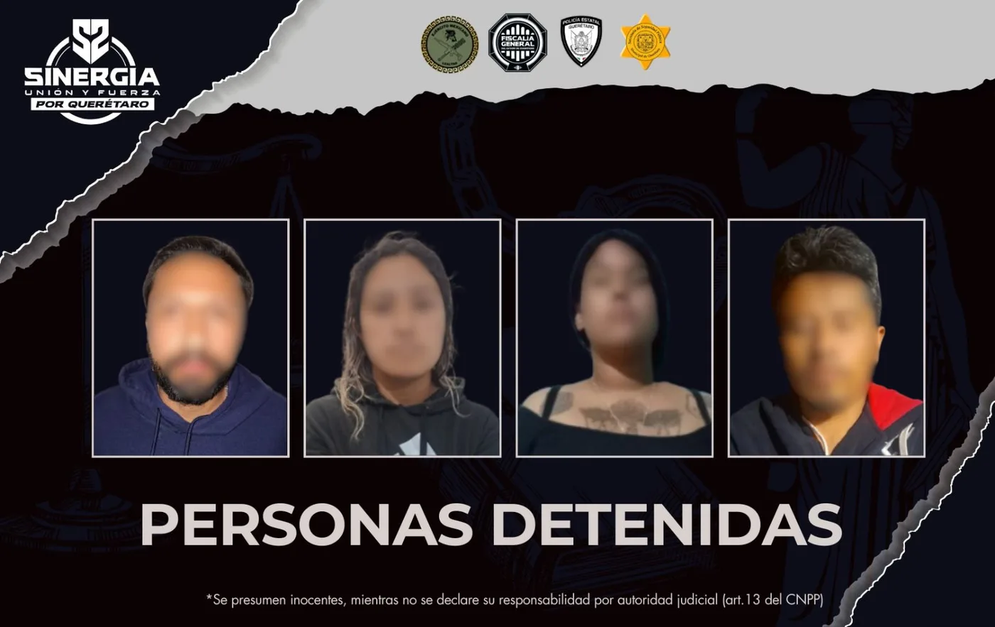Cateos en SJR, Querétaro y Amealco dejan 4 personas detenidas.