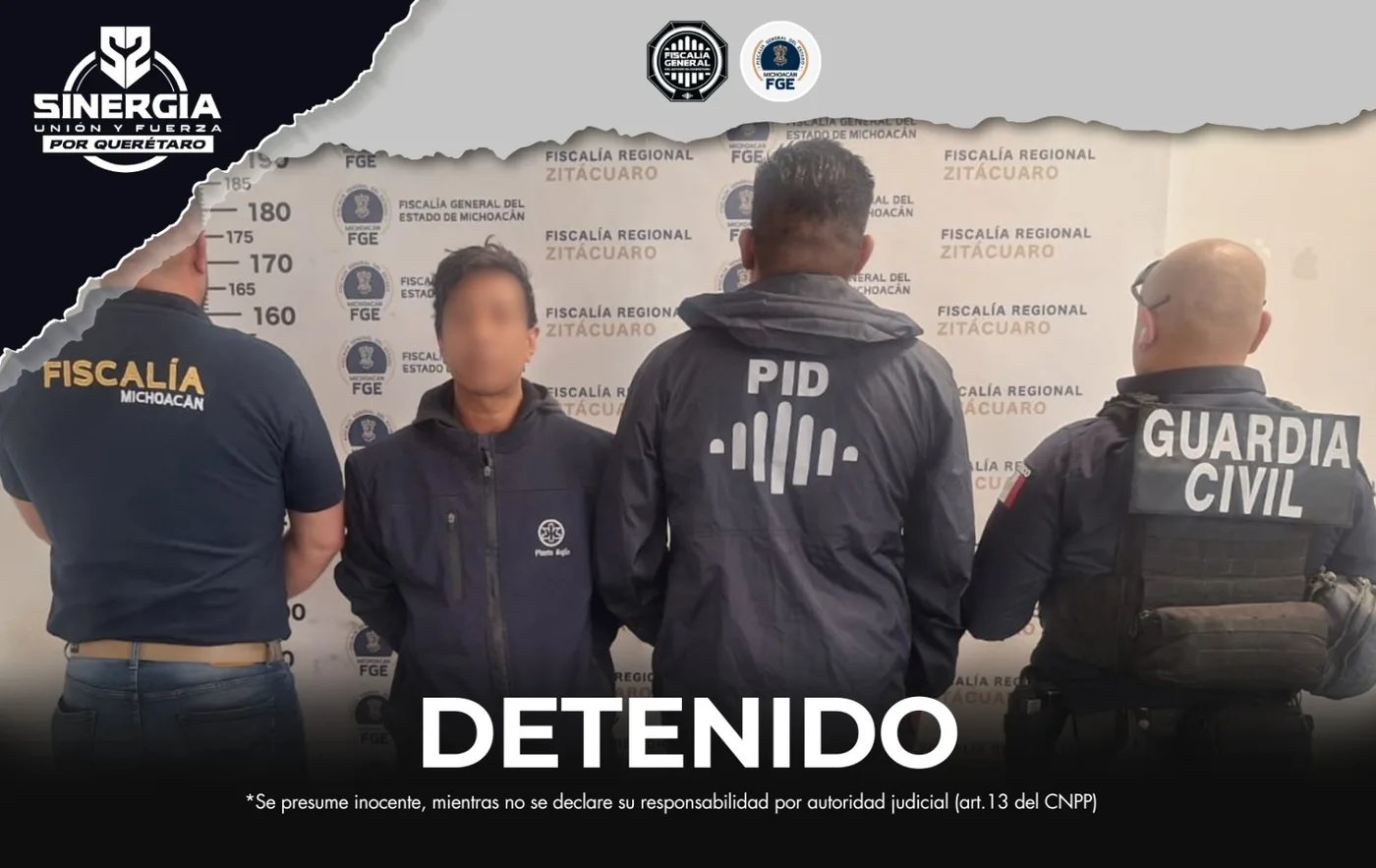 Detienen en Michoacán a sujeto acusado de violencia de género en SJR