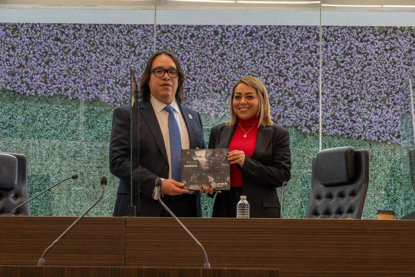 Diputada Gina Guzmán recibió el Informe Anual de Actividades de la Fiscalía General