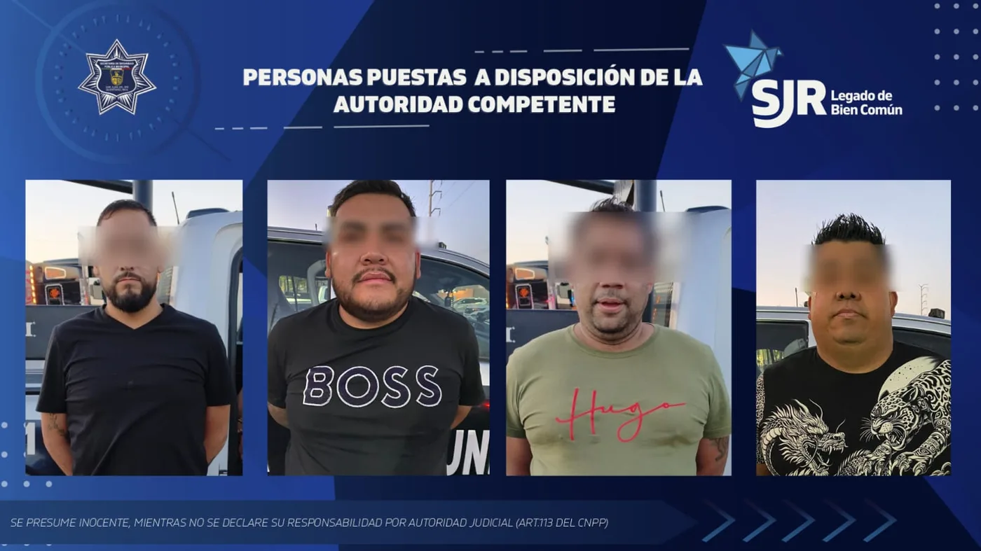 La SSPM-SJR detuvo a 7 sujetos; por uso de documentación falsa, resistencia de particulares y cohecho