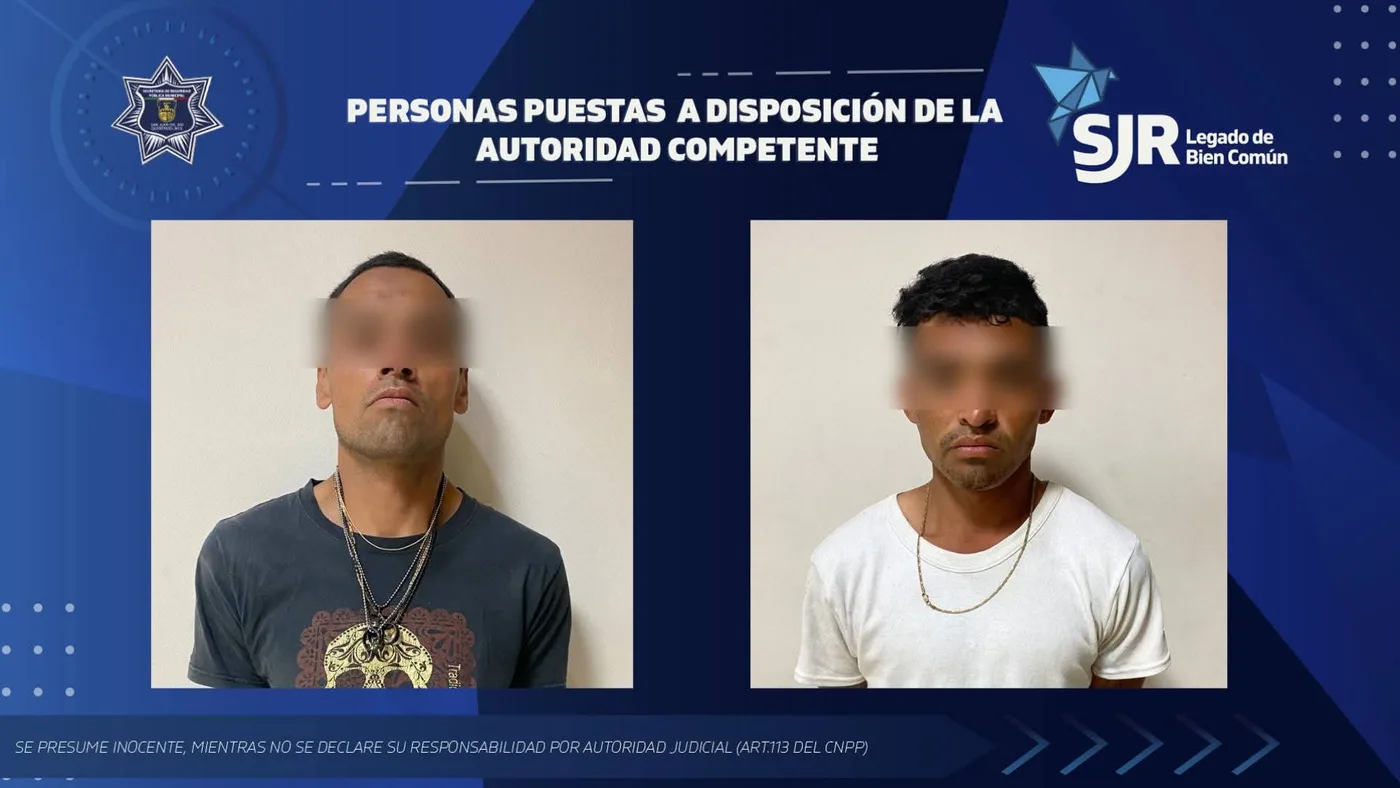Los atraparon en la Colonia Arcos del Sol, en SJR; con varias dosis de droga.