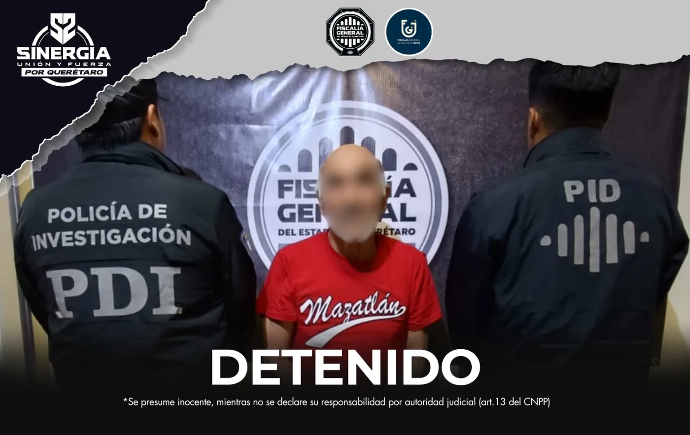 Era buscado por asesinar a una persona hace 35 años en la CDMX; lo ubicaron y aseguraron en SJR.