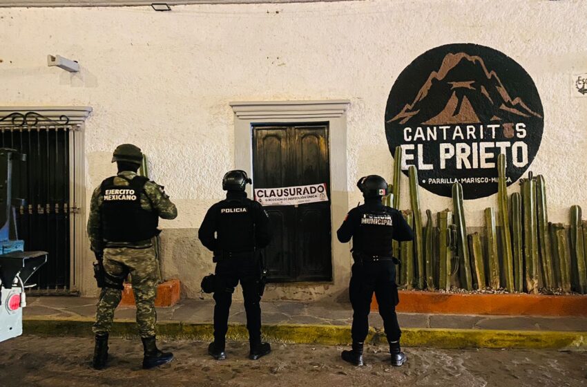  Clausuran Cantaritos El Prieto y La Palapa en Ezequiel Montes.