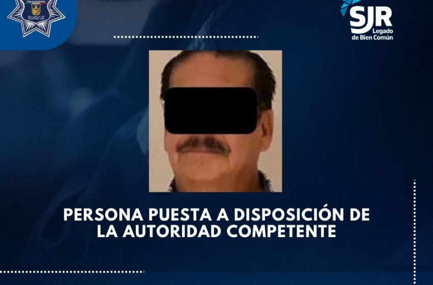  Detienen en SJR a sujeto que era buscado por fraude genérico maquinado, en la CDMX.