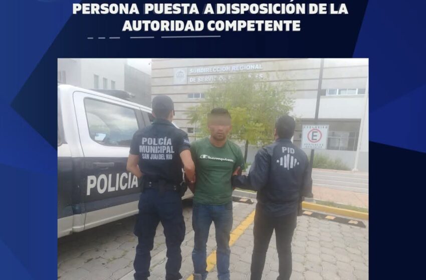  Mantenía orden de aprehensión vigente y fue aprehendido en SJR.