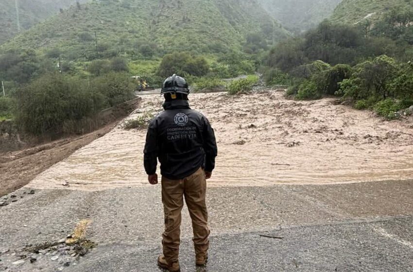 Se confirman severas afectaciones; por las lluvias, en el municipio de Cadereyta.
